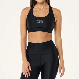 P.E Nation Sleek Black Sports Bra